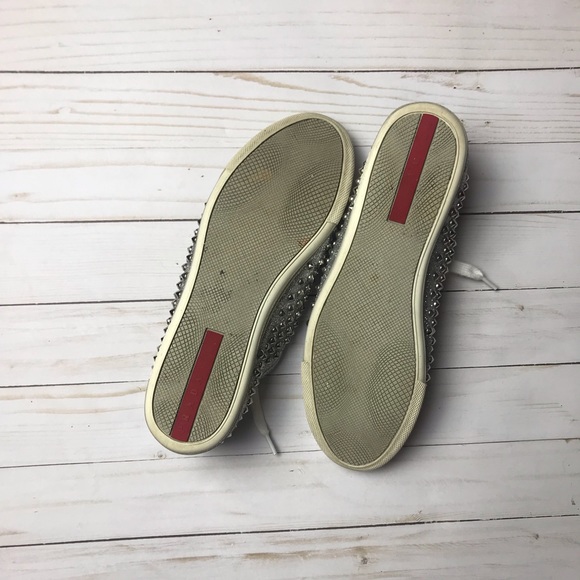 Prada glitter studded sneaker shoe - Picture 7 of 7